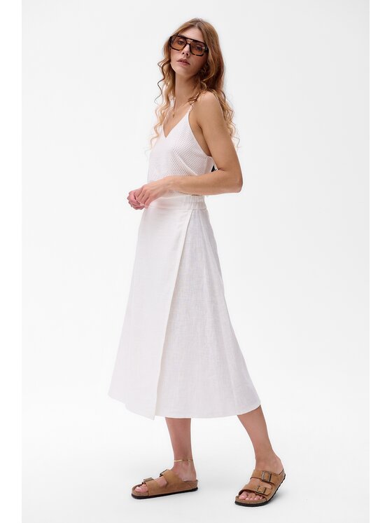 blue shadow Damska 'blue shadow Spódnica, rozmiar 40, Écru, Korcula 2