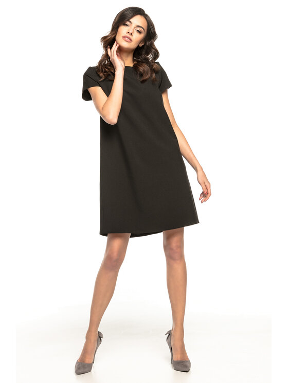 Tessita Tessita Sukienka koktajlowa T261 Czarny Straight Fit