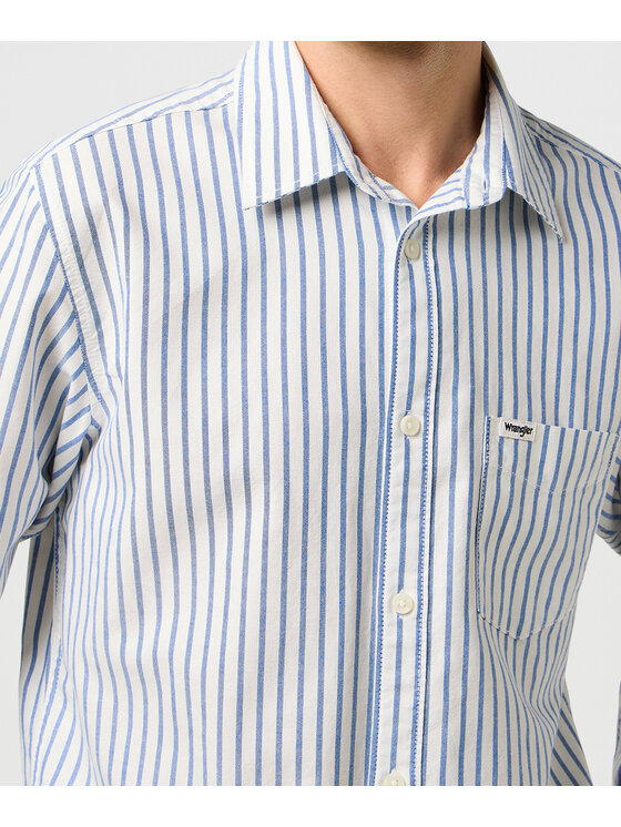 Wrangler Wrangler Camicia 112372981 Bianco Regular Fit