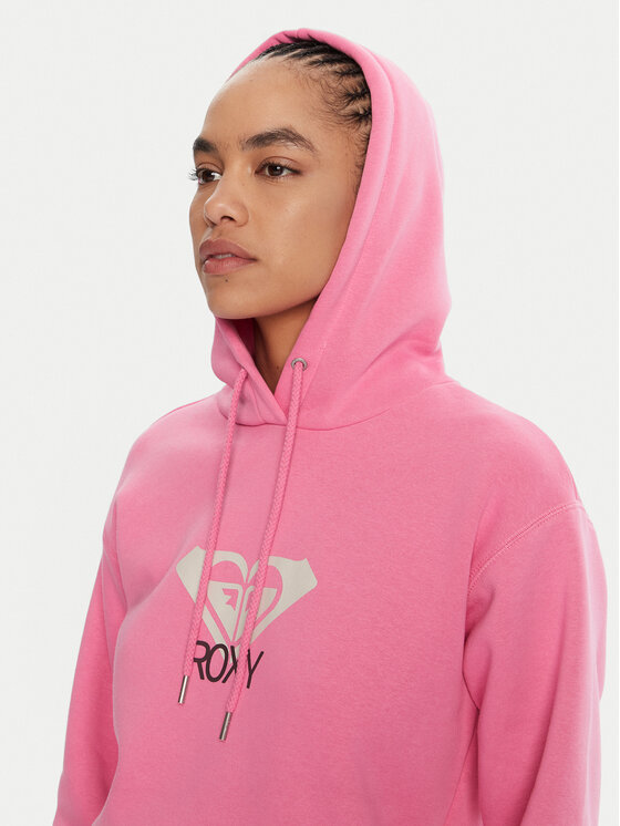 Roxy Roxy Bluza ERJFT05020 Różowy Regular Fit