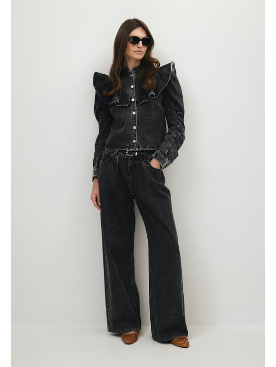 BIZUU BIZUU Jeansy LEYLA REGULAR JEANS Szary Standard Fit