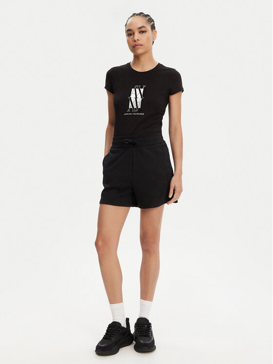 Armani Exchange Armani Exchange Sportovní kraťasy XW000502 AF12804 UC001 Černá Regular Fit