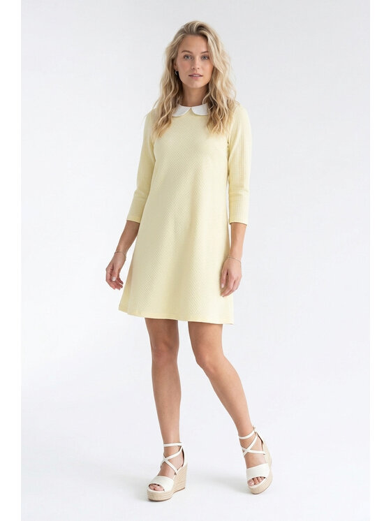 FIGL FIGL Každodenné šaty M1340 Žltá Loose Fit