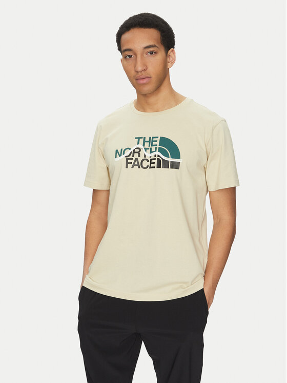 The North Face The North Face Tricou Mountain Line NF0A87NT Bej Regular Fit
