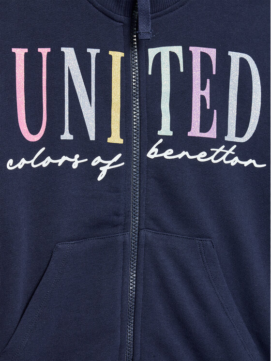 United Colors Of Benetton United Colors Of Benetton Džemperis 3J68C500Q Tamsiai mėlyna Regular Fit