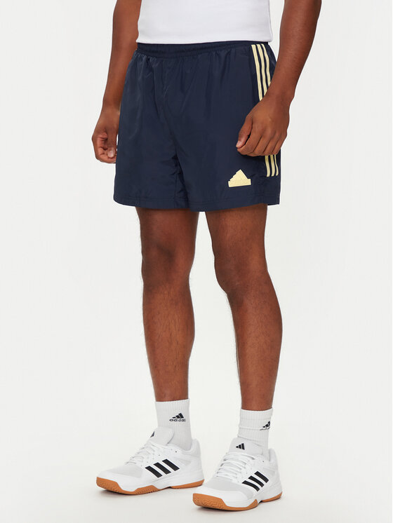 adidas Pantaloni scurți sport House of Tiro IW3573 Bleumarin Regular Fit