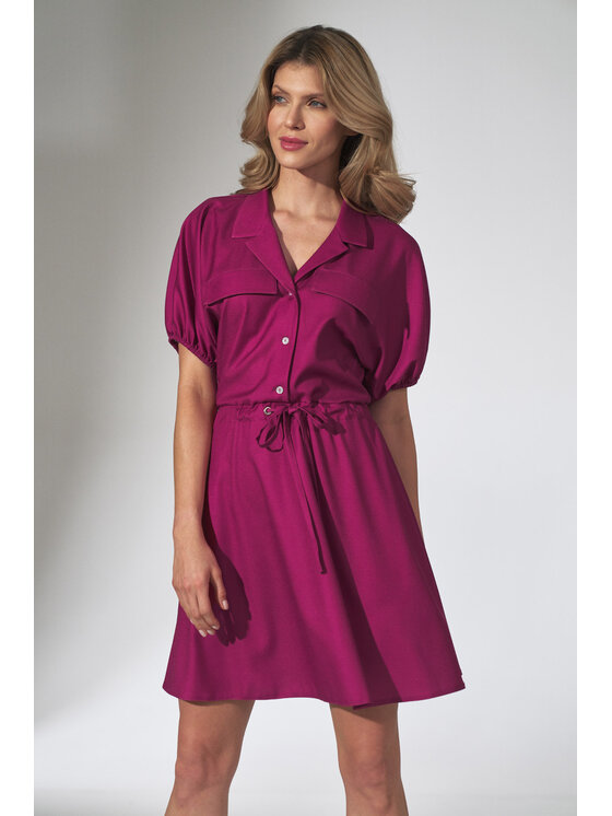 FIGL FIGL Šaty M739 Ružová Regular Fit