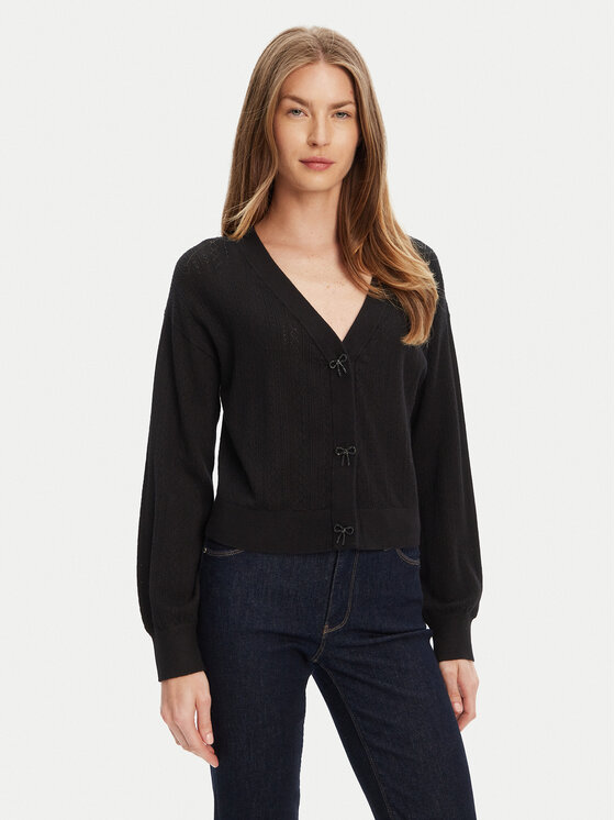 Guess Guess Kardigan W5YR01 Z2ZK2 Černá Regular Fit