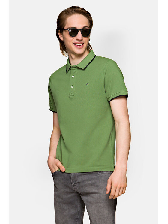 Lancerto Lancerto Polo Dominic Zielony Regular Fit