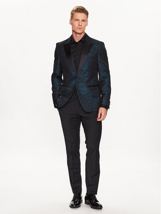 BOSS Boss Suknjič 50484883 Mornarsko modra Slim Fit