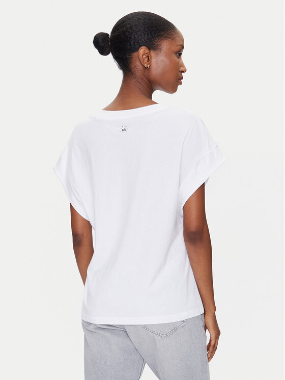 Pepe Jeans Pepe Jeans T-Shirt Lira PL505996 Bílá Regular Fit