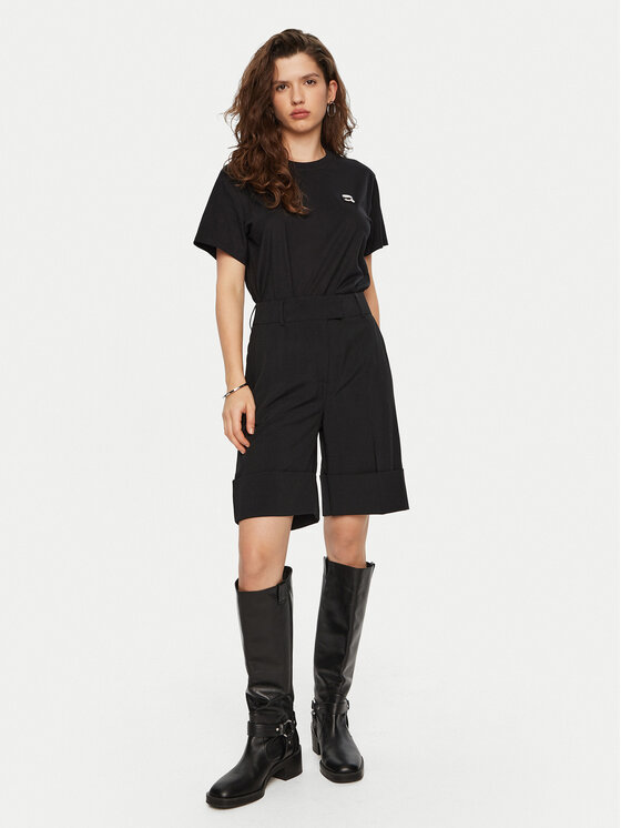 KARL LAGERFELD KARL LAGERFELD T-shirt A1W17025 Crna Relaxed Fit