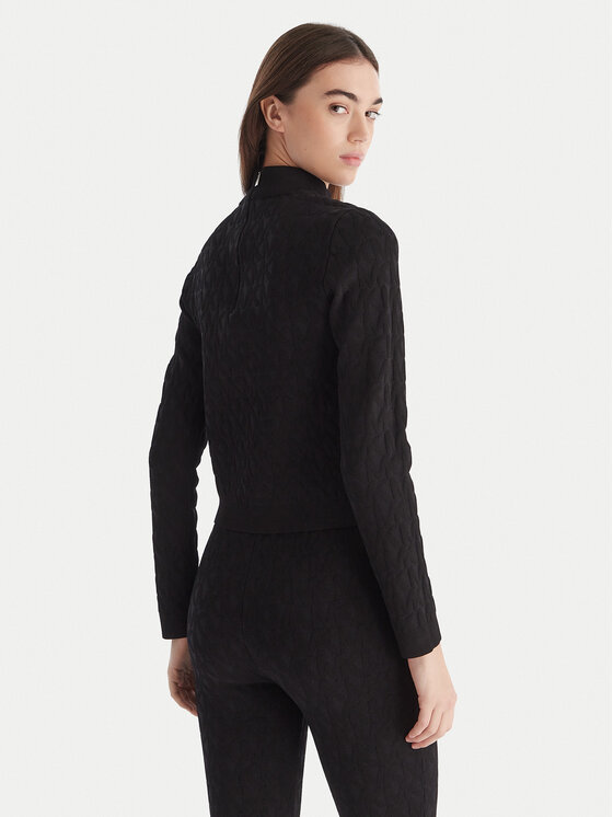 MICHAEL Michael Kors MICHAEL Michael Kors Поло MF5619YJWV Черен Slim Fit