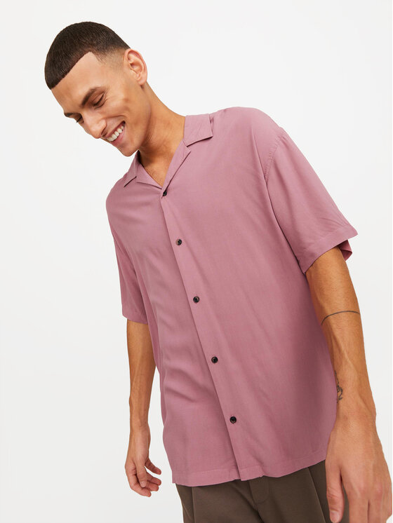 Jack&Jones Jack&Jones Cămașă Jeff 12248386 Roz Relaxed Fit
