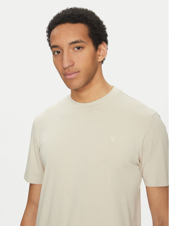 Guess Guess T-Shirt Z2YI12 JR06K Beżowy Regular Fit