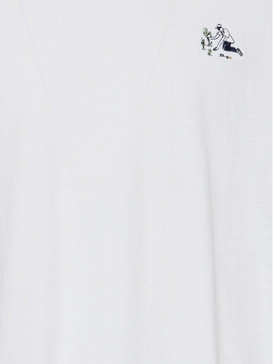 Solid Solid T-shirt Ilias 21108139 Bijela Regular Fit