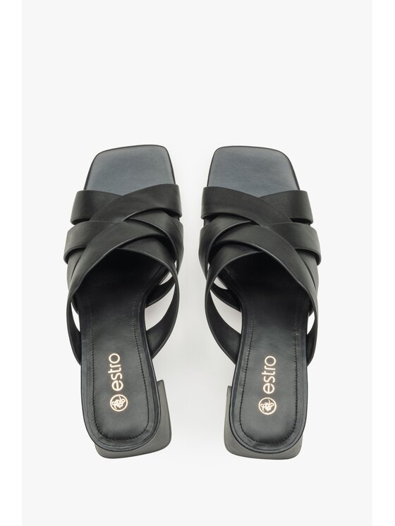 Estro Estro Παντόφλες ER00114728 Μαύρο