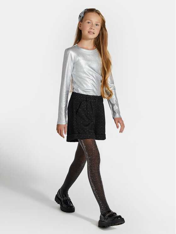 Coccodrillo Coccodrillo Pantalon scurți din material ZC4119401EPG Negru Regular Fit