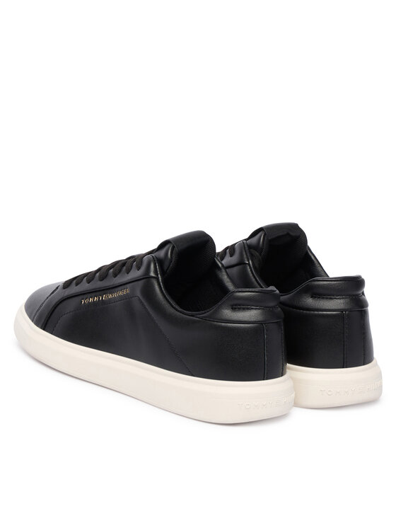 Tommy Hilfiger Tommy Hilfiger Sneakersy Icon Court Light Weight Shinny FW0FW08949 Černá