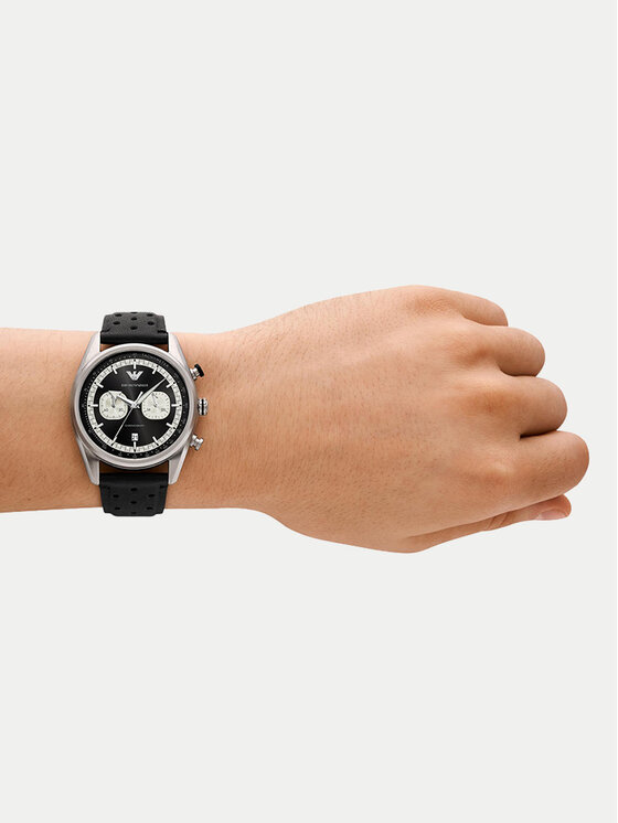 Emporio Armani Emporio Armani Ročna ura Racer AR11635 Črna