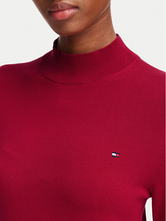 Tommy Hilfiger Tommy Hilfiger Sweter WW0WW51383 Czerwony Regular Fit