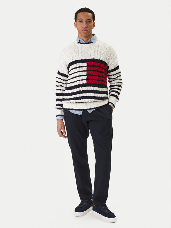 Tommy Hilfiger Tommy Hilfiger Pulover MW0MW42782 Écru