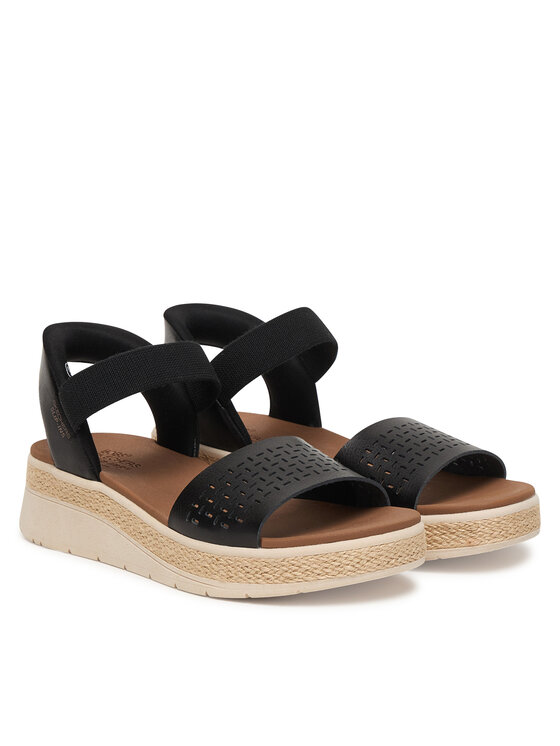 Skechers Skechers Sandale Bobs Sun Ray 114415/BLK Negru