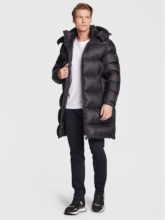 BOSS Boss Пуховик Donden 50476213 Чорний Regular Fit