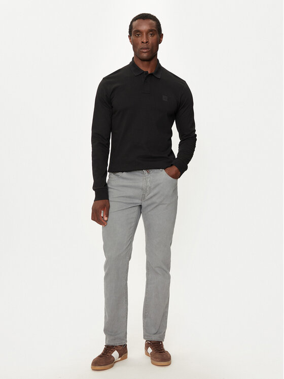 BOSS Boss Polo Passerby 50507704 Czarny Slim Fit