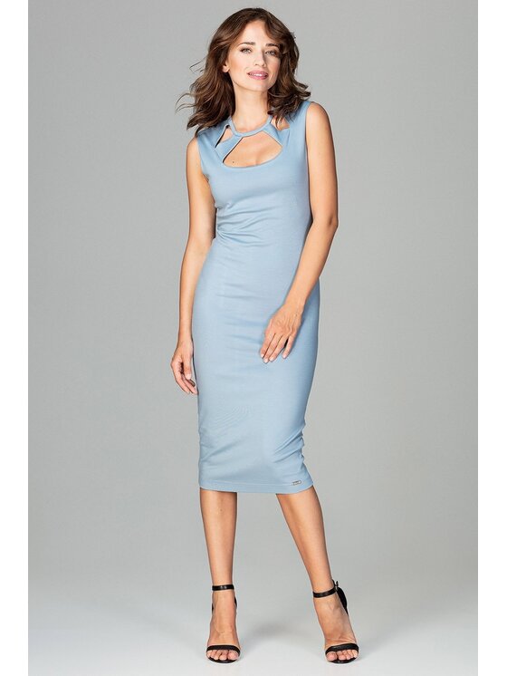 Lenitif Lenitif Vestito K475 Blu Regular Fit