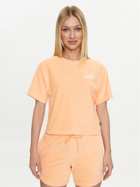 Puma Puma T-shirt Ess Elevated 677947 Narančasta Regular Fit