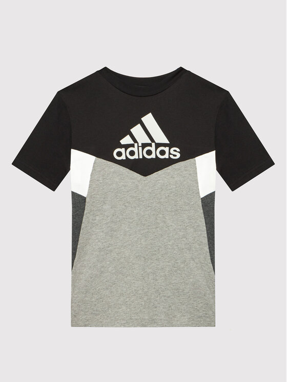 T-shirt Colorblock HA4025 Nero Regular Fit