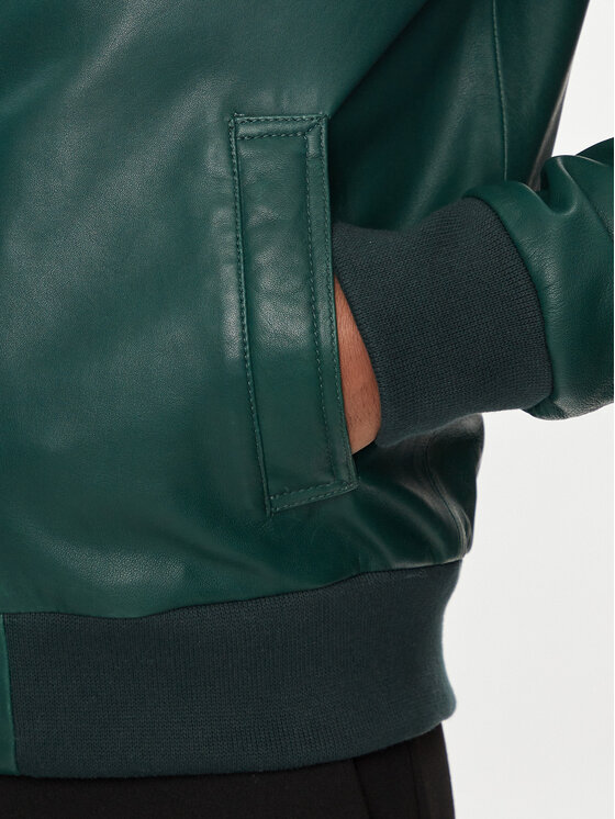 Serge Pariente Serge Pariente Lederjacke Amos Grün Regular Fit