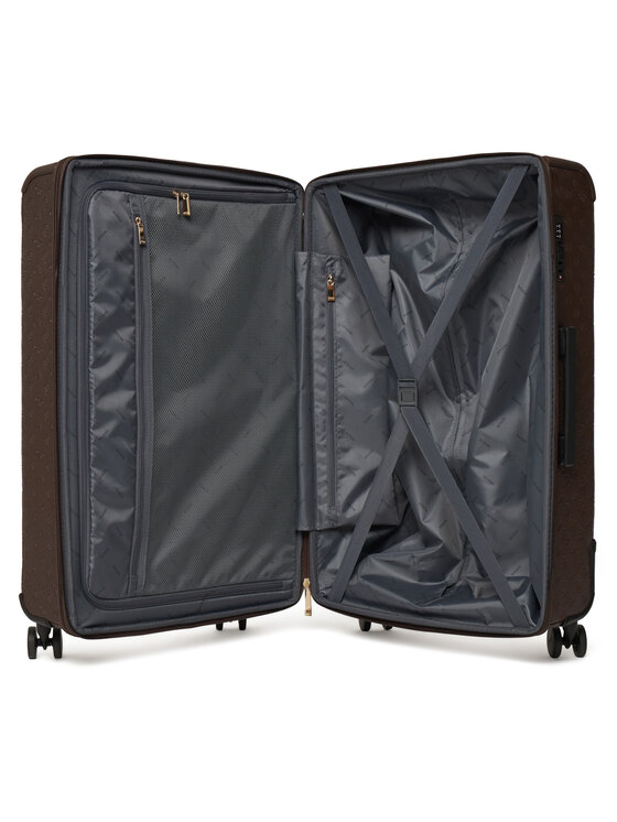 Guess Guess Velik kovček Lenwood Travel TWDP21 02988 Temno bež