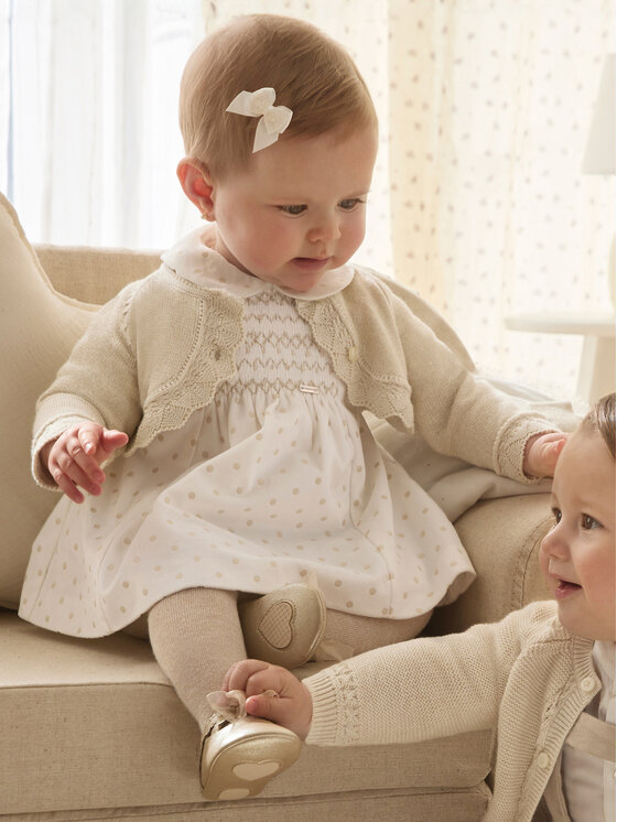 Mayoral Mayoral Elegantes Kleid 2804 Écru Regular Fit