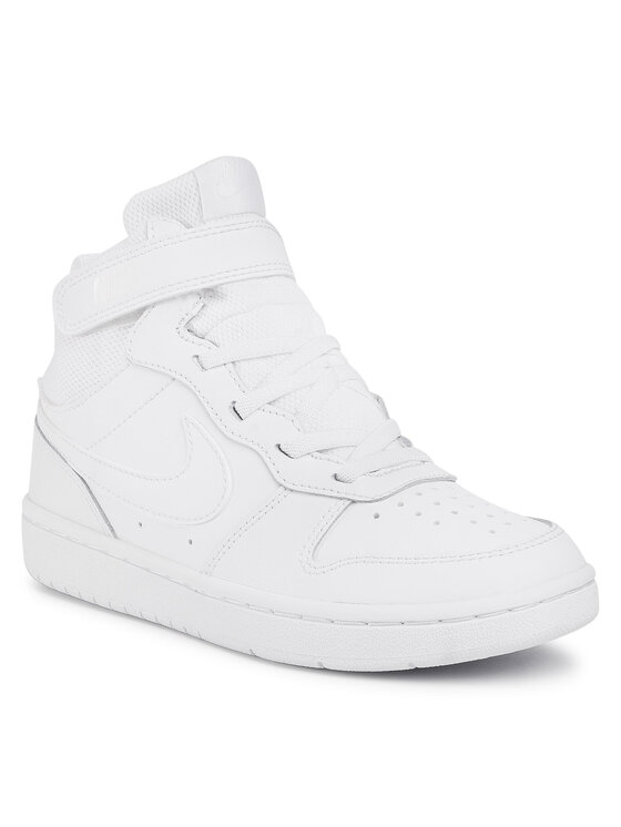 Nike Nike Sneakersy Court Borough Mid 2 (PSV) CD7783 100 Bílá