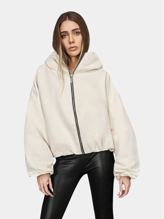 MADE BY SOCIETY MADE BY SOCIETY Kurtka anorak Jacheta CEMENT RUST - J27088 Biały Basic Fit