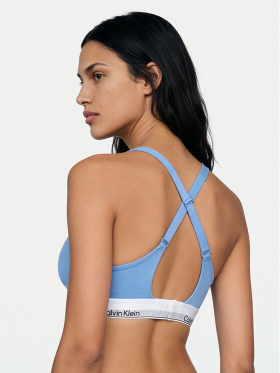 Calvin Klein Underwear Calvin Klein Underwear Podprsenka Bralette LV00QF8500 Modrá