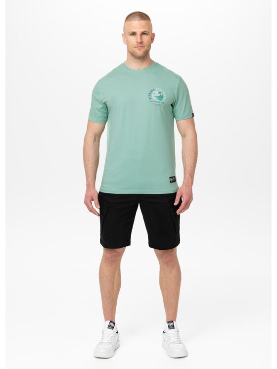 PITBULL PITBULL T-Shirt AUTOMATIC Zielony Regular Fit