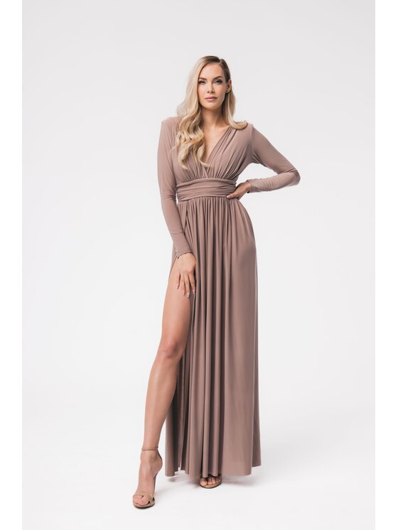 Aurora Aurora Elegantní šaty Adelle cappuccino Béžová Ladies Fit
