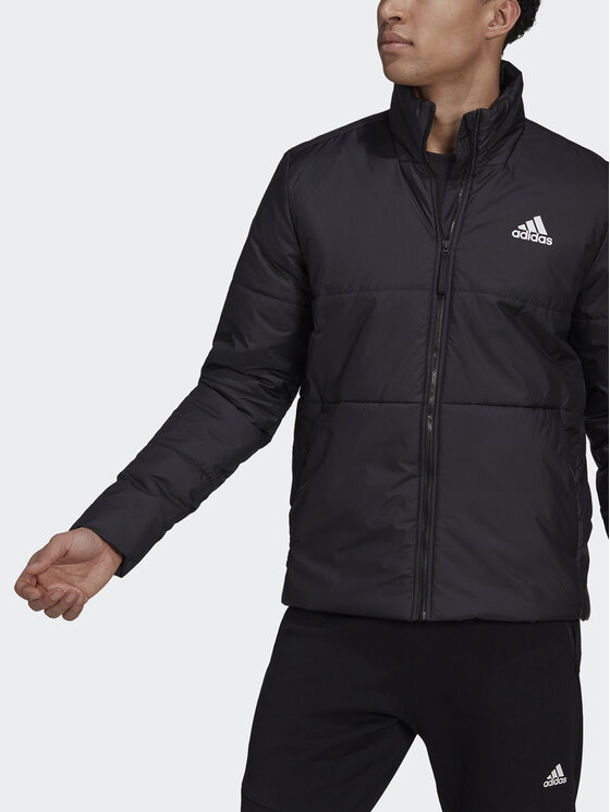 adidas adidas Зимно яке Bsc 3-Stripes HG8758 Черен Regular Fit
