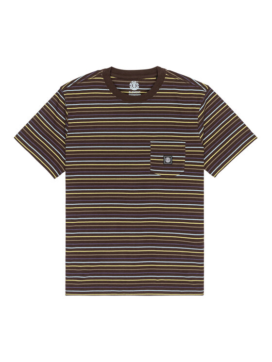 Element Element T-Shirt Icon Label Pocket ELYKT00198 Kolorowy Regular Fit