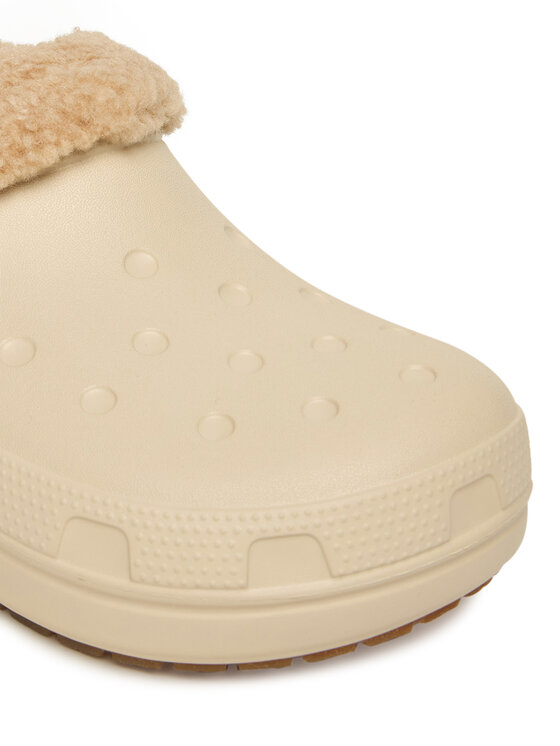 Crocs Crocs Παντόφλες Classic Lined Shorty 211380 Εκρού