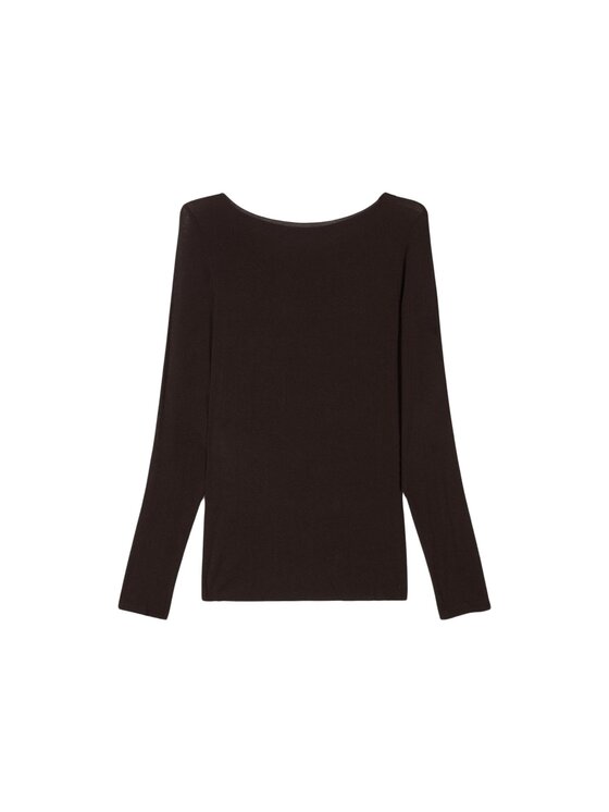 Oltre Oltre Bluzka G049J104293N032 Brązowy Slim Fit