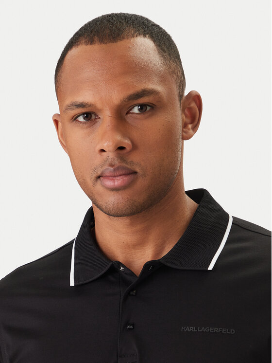 KARL LAGERFELD KARL LAGERFELD Tricou polo 745080 562200 Negru Regular Fit