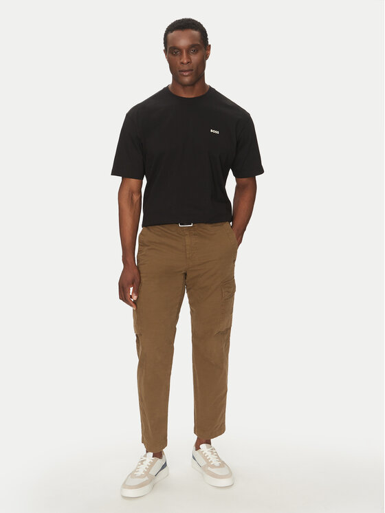BOSS BOSS T-shirt Te_Surfaceshort 50534925 Crna Relaxed Fit