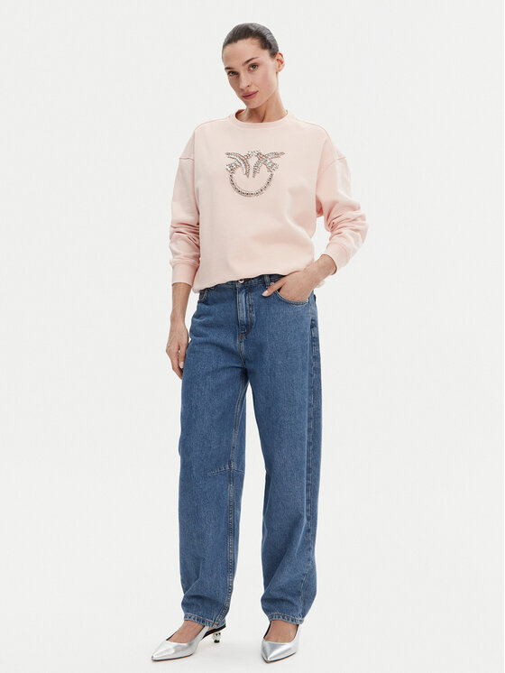 PINKO PINKO Світшот Nelly 100534 A2G8 Рожевий Regular Fit