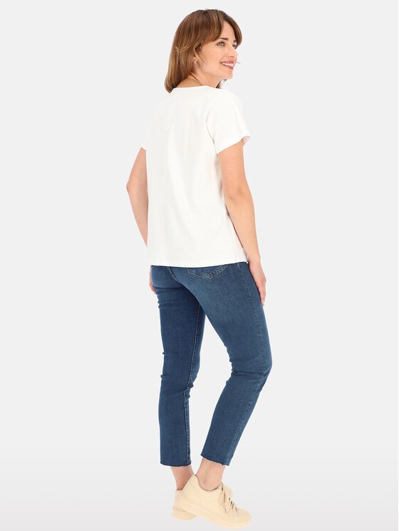 Perso Perso Tričko TCE241000F Biela Regular Fit