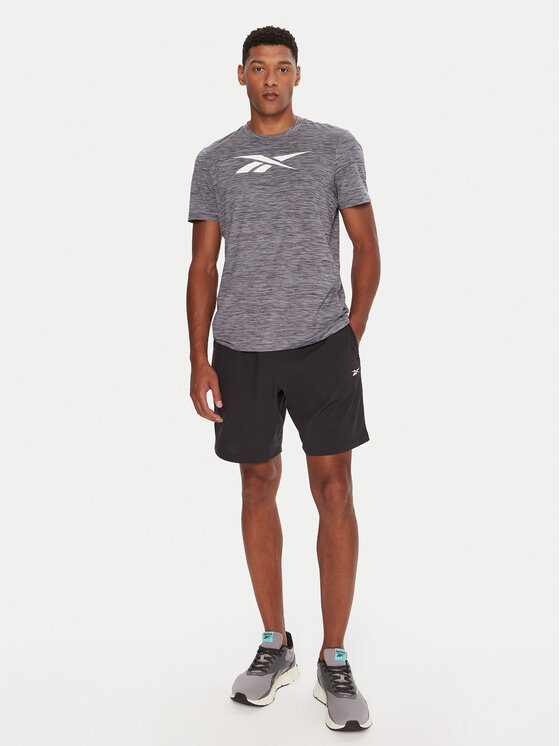 Reebok Reebok T-Shirt Vector Standard RK25179CCM Szary Regular Fit