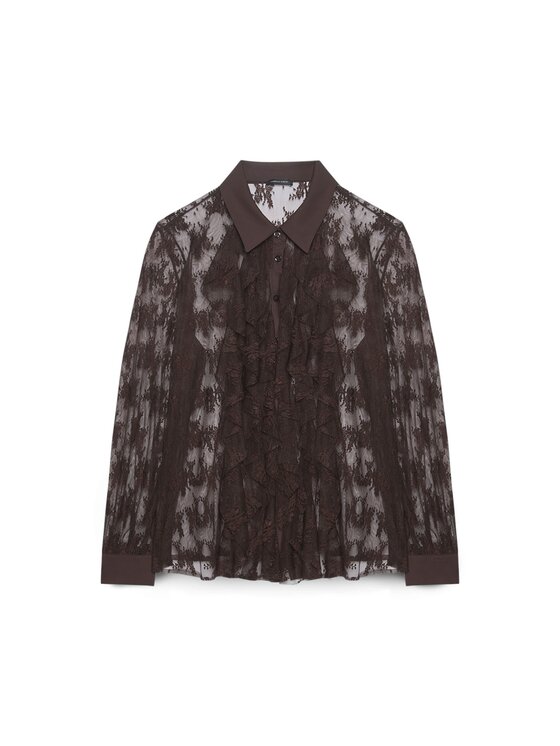 Fiorella Rubino Fiorella Rubino Camicia 5036T001439N032 Marrone Regular Fit